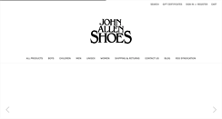 Desktop Screenshot of johnallenshoes.com